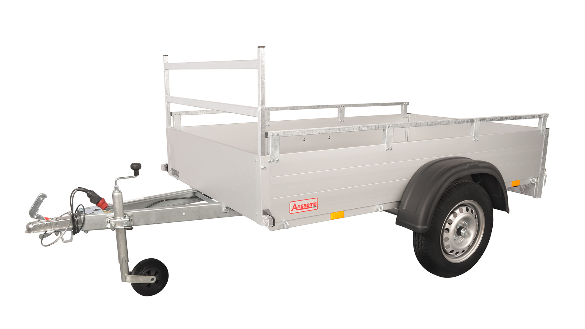 Anssems PKW Anhänger Tieflader Alu GT 750 kg, Ladefläche 2,11 x 1,26 m - mit Reling