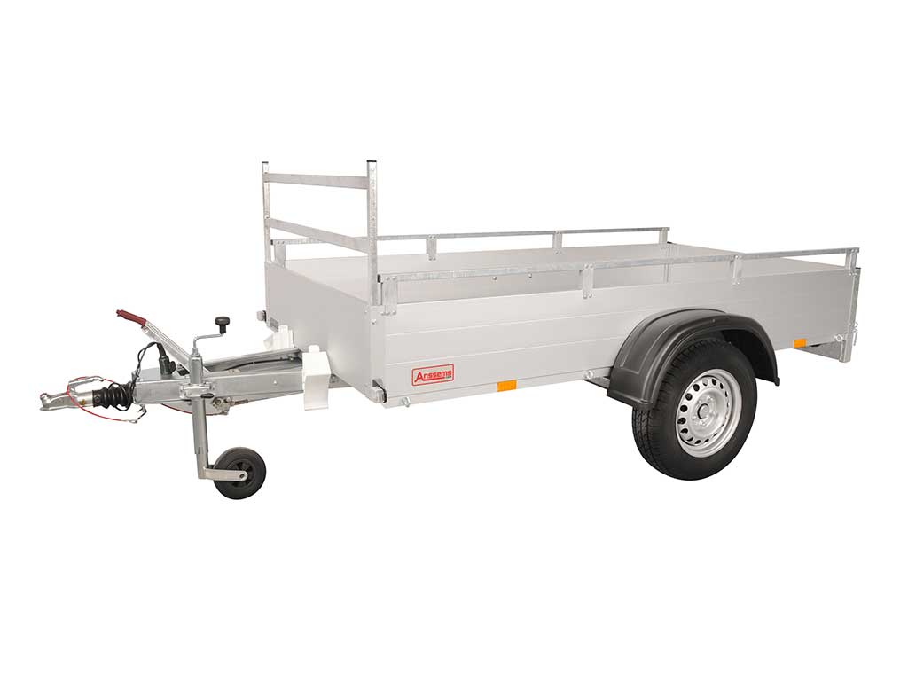 Anssems PKW Anhänger Tieflader Alu GTB 1200 kg, Ladefläche 2,51 x 1,26 m - mit Reling