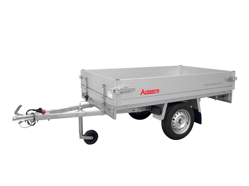 Anssems PKW Anhänger Hochlader Alu PLT 750 kg, Ladefläche 2,31 x 1,32 m