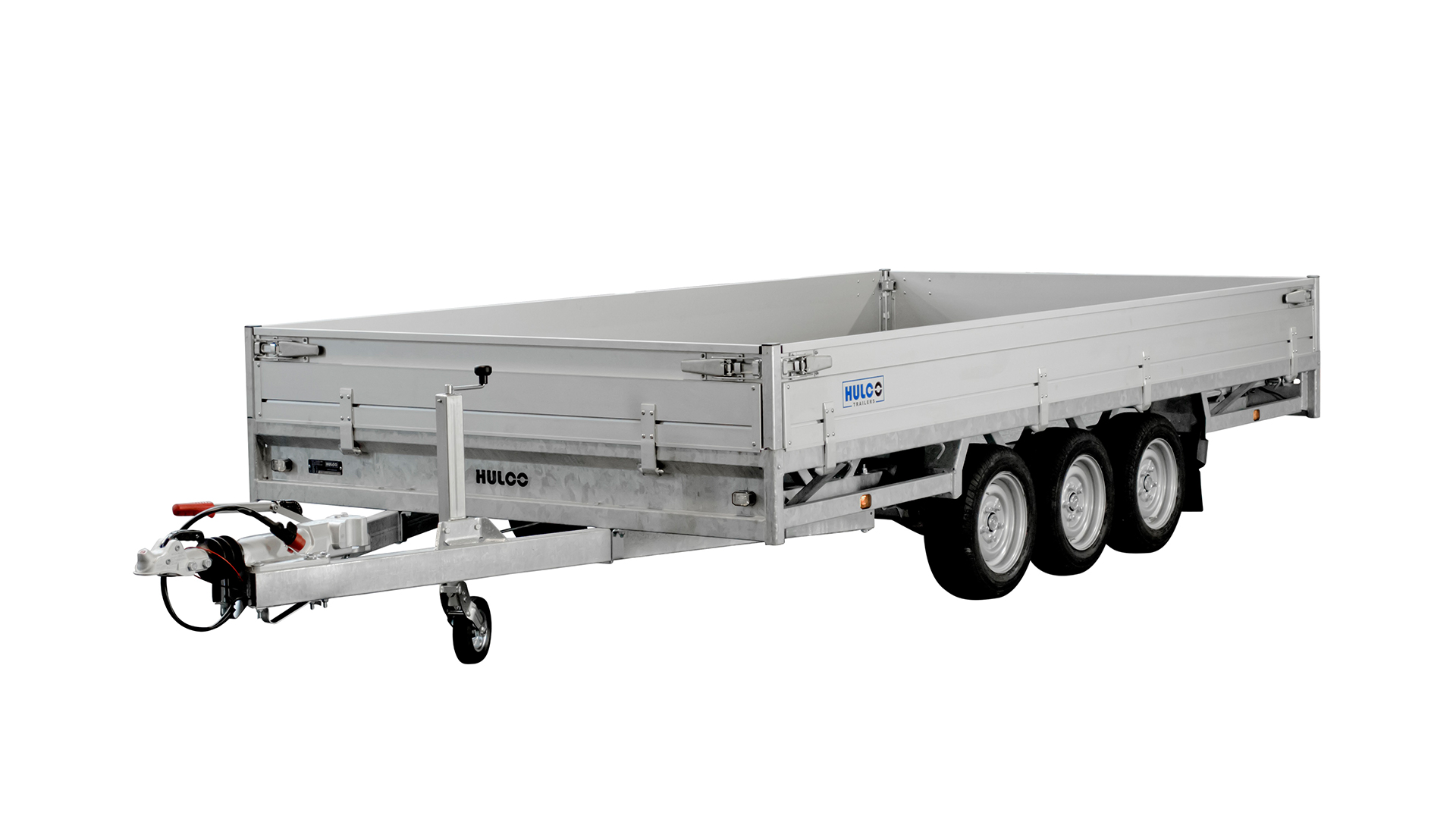 Hulco PKW Anhänger Hochlader Alu MEDAX-3 3500 kg, Ladefläche 5,02 x 2,23 m - Tridem