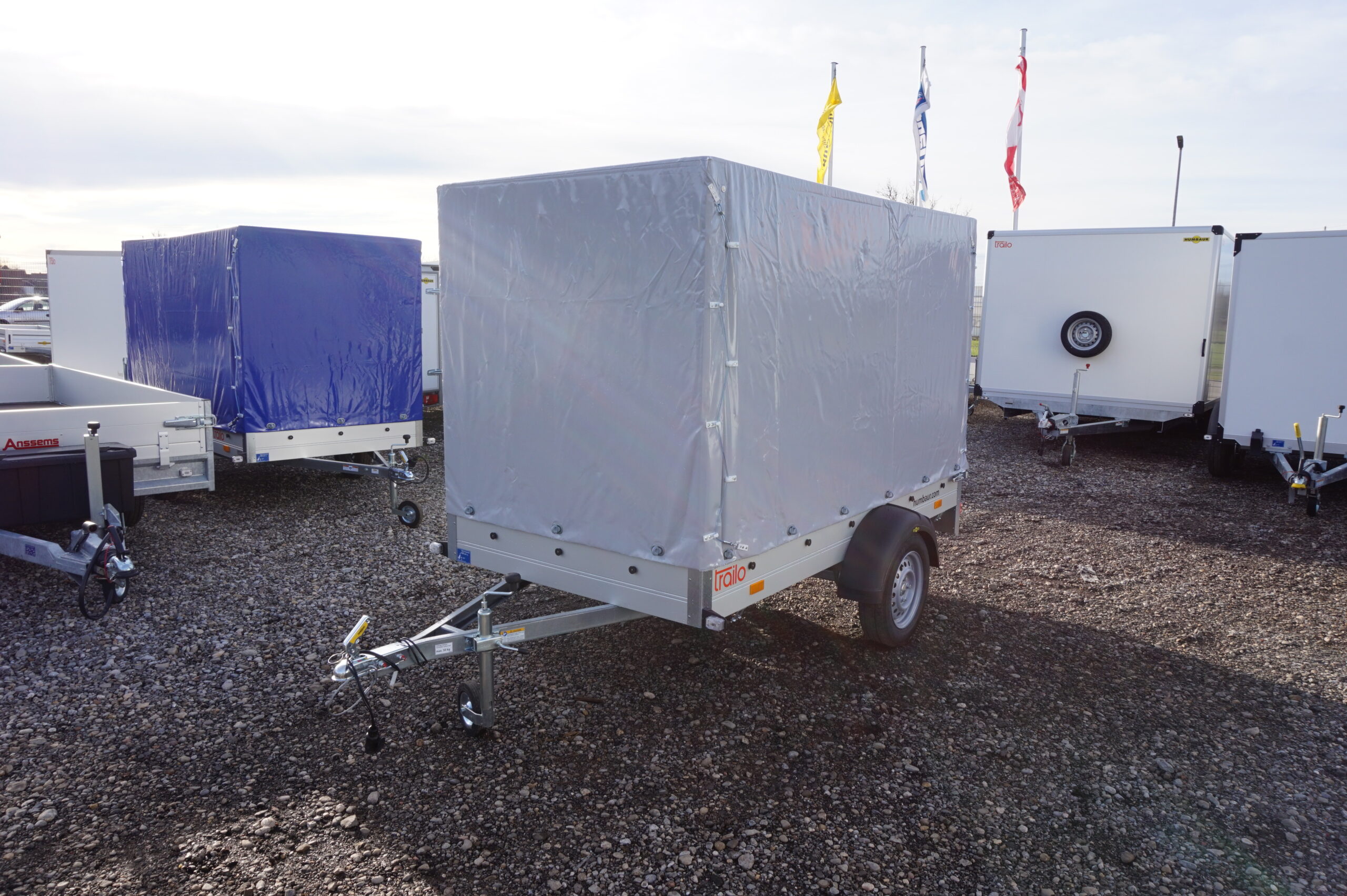 Humbaur Startrailer H 752513 750kg ungebremst Ladefläche 2,51 x 1,31 m mit Plane 1,80m grau