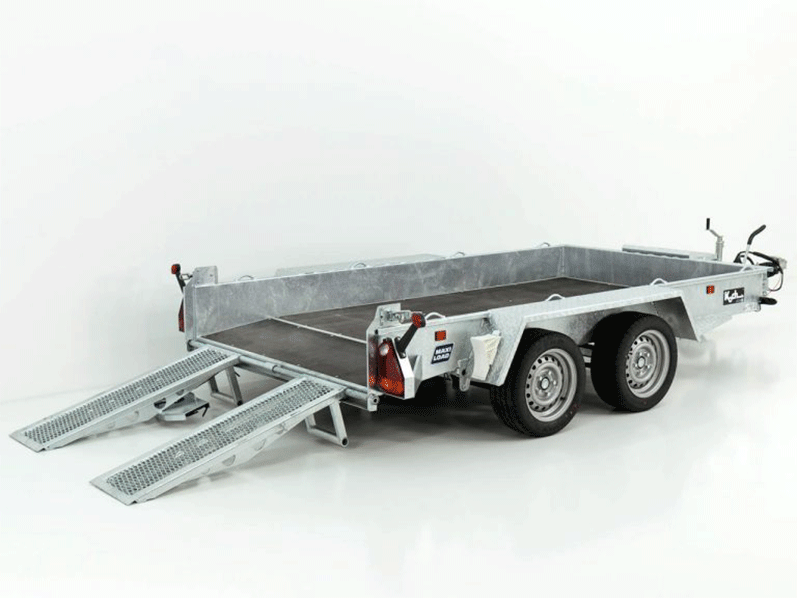 Variant Baumaschinenanhänger Maxi Load 161×305 3,5t|Skids|Beavertail Heck-Neu